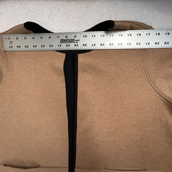 J. Jill Wearever Collection Womens Reversible Jacket XL Camel & Black Open Front - Picture 6 of 8